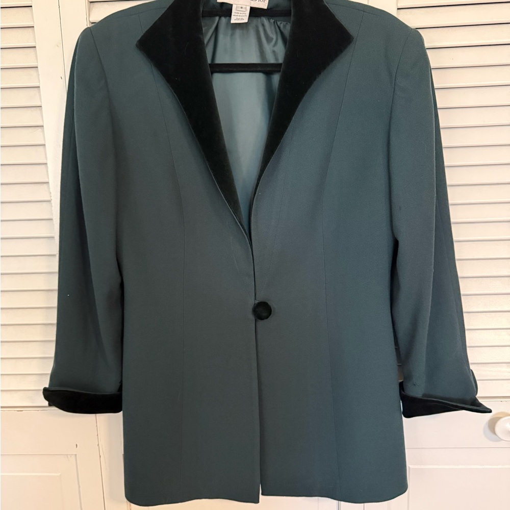 Dior Teal and Black Women's Blazer